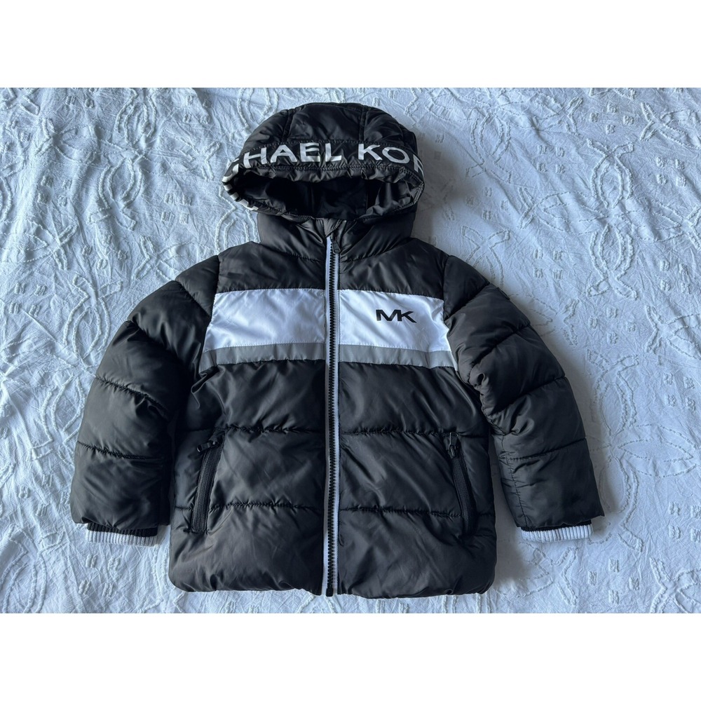Michael Kores Black And White Kids Winter Jacket Size 3t